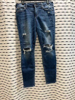 Joe's distressed skinny ankle jeans